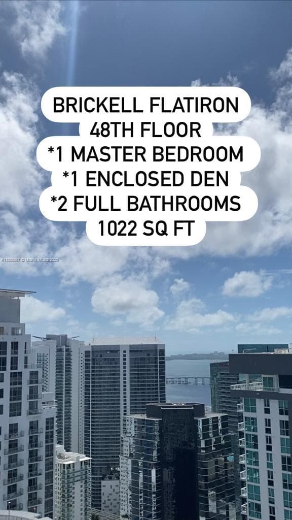 Brickell Flatiron Unit 4805 condo rented at 1000 Brickell Plz # 4805, Miami FL 33131